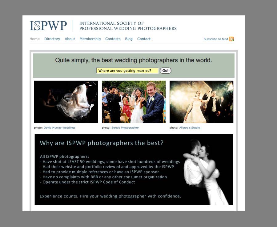 Charleston Wedding Photographers Virgil Bunao ISPWP - New Member  