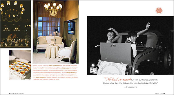 Charleston Wedding Photographers Virgil Bunao Feature Story: Charleston Wedding Magazine  
