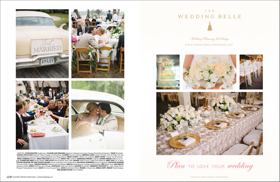 Charleston Wedding Photographers Virgil Bunao Featured on Southern Weddings Magazine  